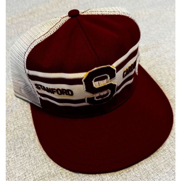 Stanford Cardinals University Hat Cap AJD Lucky Stripe Snapback Vintage - Picture 3 of 5